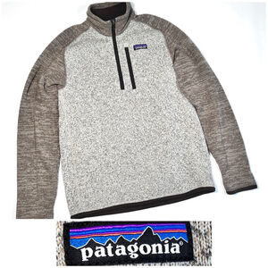 Patagonia Mens Pullover Fleece S Grey Taupe Brown